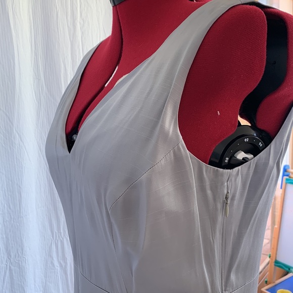 REVIEW dove grey bow cocktail dress - Picture 11 of 14